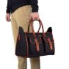 Picture of The Clownfish Canvas 46 cms Jet Black Travel Duffle (TCFDBCC-RS44JBL1)
