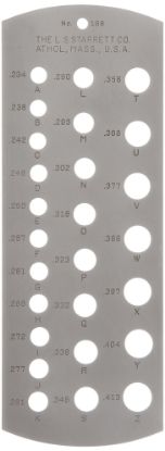 Picture of L.S. Starrett 198 Standard Letter Size Part# - 50718