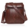 Picture of Bagneeds® Sling Casual Cross Body Travel Office Business Messenger One Side Shoulder Leather Bag Unisex Use for Men & Women(Brown)