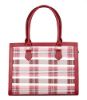 Picture of The Clownfish Alvis Handbag for Women Office Bag Ladies Shoulder Bag Tote For Women College Girls-Checks Design (Maroon)