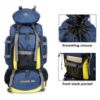 Picture of THE CLOWNFISH Summit Seeker 90 Litres Polyester Travel Backpack for Mountaineering Outdoor Sport Camp Hiking Trekking Bag Camping Rucksack Bagpack Bags (Dark Blue)