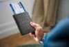 Picture of WILDHORN Leather Passport Holder Cover Case RFID Blocking Travel Wallet (Black Croco)