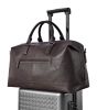 Picture of eske - Genuine Leather Unisex Large Duffle Bag - 20 litres -16" Laptop Compartment - 1 Main Compartment - Mobile Pouch - Detachable Strap - Travel Friendly - Water Resistant