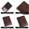 Picture of HAMMONDS FLYCATCHER Premium Leather Passport Holder for Men and Women - Brushwood Passport Cover Wallet with 1 Passport Slot, 3 ATM Card Slots, 1 ID Card Slot - Passport Case with RFID Protected