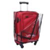 Picture of The Clownfish Waterproof Dust Proof Transparent Suitcase Luggage Trolley Bag Protective Cover with Zipper Suitable for 20 inch Suitcase Trolley