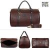 Picture of The Clownfish Faux Leather 27 Cms Travel Duffle(TCFDBFL-R34LCHO1_Brown)