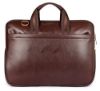 Picture of The Clownfish TCFLBFL-I156CBR19 Monarch 15.6-Inch Faux Leather Laptop Bag (Chestnut Brown)
