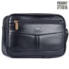 Picture of THE CLOWNFISH Multipurpose Travel Pouch Money Cash Pouch Wrist Handbag Clutch (Black)