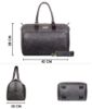 Picture of The Clownfish Faux Leather 25 Cms Duffle Bag(TCFDBFL-RSGRY_ Grey)