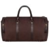 Picture of The Clownfish Men's and Women's Canvas Ewan Series 43 litres Canvas Travel Duffle Bag (Dark Brown)