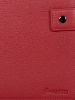 Picture of MAI SOLI Genuine Leather Quest Travel Wallet, Passport Cover, Family Passport Holder, 4 Passport Holder Slots with Single Button Lock, 3 Note Compartments, RFID Protected Passport Wallet - Red