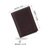 Picture of MAI SOLI Antique Tri-fold Genuine Leather Men's Wallet with Classy Gift Box- Brown
