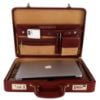 Picture of HAMMONDS FLYCATCHER Briefcase for Men - Genuine Leather, Texas Brown - Office File Bag with Combination Lock - Executive Bag for Business & Travel - Briefcase for Documents with Multiple Compartments