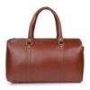 Picture of The Clownfish Jordan 25 litres Unisex Faux Leather Travel Duffle Bag Weekender Bag (Tan)