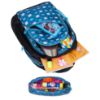 Picture of THE CLOWNFISH Brainbox Series Printed Polyester 30 L School Backpack with Pencil/Staionery Pouch School Bag Daypack Picnic Bag For Boys & Girls Age 8-10 years (Cerulean Blue)