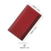Picture of MAI SOLI Unisex Adult Genuine Leather Passport Holder, Travel Wallet with 8 Slots for Debit/Credit Card, 1 Passport Slot, 1 Transparent ID Window and 1 Coin Pocket, RFID Protected - Red