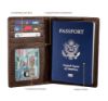 Picture of WildHorn Leather Passport Holder for Men & Women (Brown)