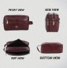 Picture of HAMMONDS FLYCATCHER Toiletry Bag for Men and Women - Genuine Leather Travel Organizer with Multiple Compartments - Brown Toiletry Shaving Kit for Men - Toiletry Organizer & Cosmetics Pouch for Women
