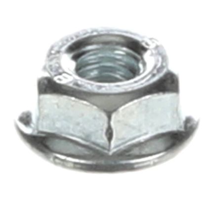 Picture of Turbochef Nut, #10-32, Hex, Zinc, Serrated Flange Part# 100913
