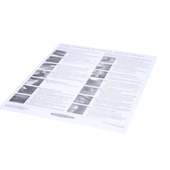 Picture of Turbochef Poster Daily Cleaning I5 Or Part# DOC-1051
