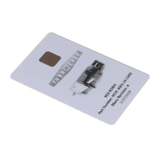 Picture of Turbochef Menu Card Programmed Hhc 2620 Red Rob Part# HCW-4001-14CARD