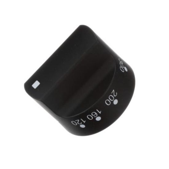 Picture of Bertazzoni Electric Thermostat Knob Black Part# 4010444