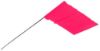 Picture of Empire® Level 2.5"X3.5" Pink Stake Flag W/21" Wire Stem Part# - 78-003