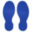 Picture of Brady® 10 In X 3.5 In Blue Footprint 10/Pkg Part# - 104408