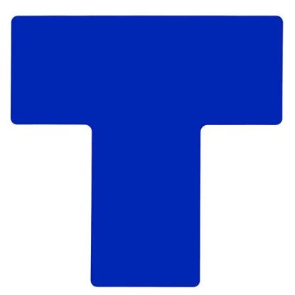 Picture of Brady® 4 In X 10 In B514 Blue Floor Ts 20/Pkg Part# - 104462