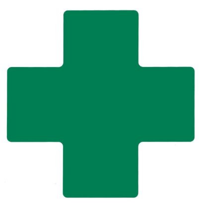 Picture of Brady® 4 In X 10 In B514 Greenfloor Crosses 20/Pkg Part# - 104479