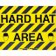 Picture of Brady® 14 In X18 In B534Fs Bk/Yl Hard Hat Area W/Sym Part# - 104504
