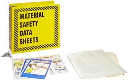 Picture of Brady® 3In Msds Binder W/Insert  Blk/Yellow Part# - Br363Y