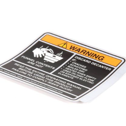 Picture of Bunn Decal, Funnel Contents Part# 658