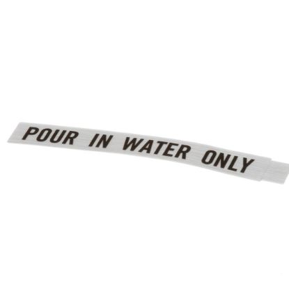 Picture of Bunn Decal, Pour In Water Only Part# 833