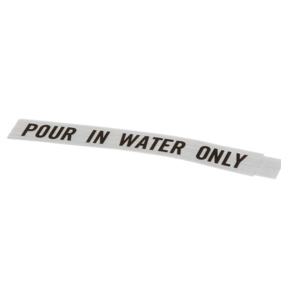 Picture of Bunn Decal, Pour In Water Only Part# 833