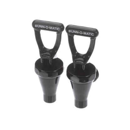 Picture of Bunn Faucet Assembly, Plastic Blk 2Pk Part# 3260.1