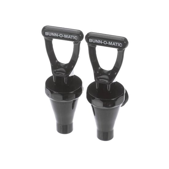 Picture of Bunn Faucet Assembly, Plastic Blk 2Pk Part# 3260.1