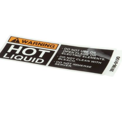 Picture of Bunn Decal, Warning-hot Liquid Part# 26186