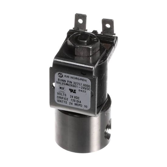 Picture of Bunn Valve Assembly, Water 24Vdc(kip) Part# 32757