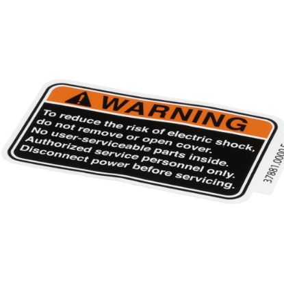 Picture of Bunn Decal, "No Serviceable Parts" Part# 37881