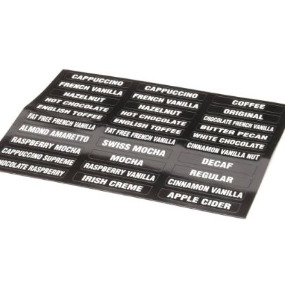 Picture of Bunn Decal Flavors Part# 38749