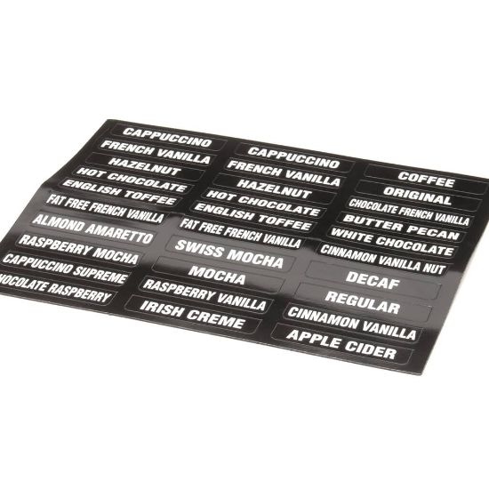 Picture of Bunn Decal Flavors Part# 38749
