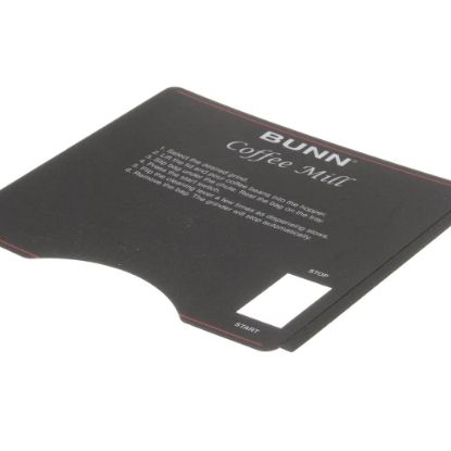 Picture of Bunn Decal, Bunn - Coffee Grinding Instructions Part# 39957
