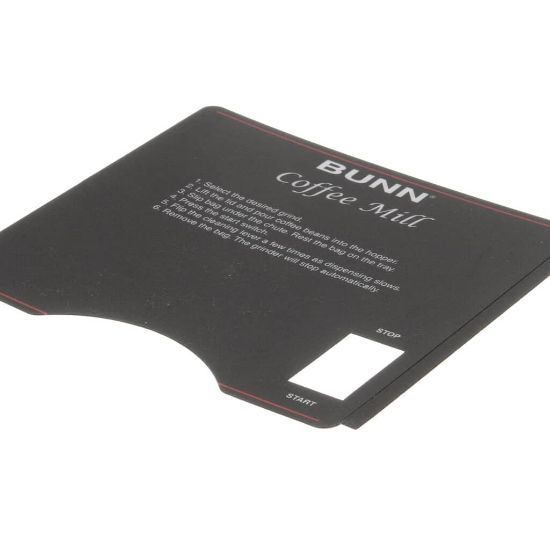 Picture of Bunn Decal, Bunn - Coffee Grinding Instructions Part# 39957