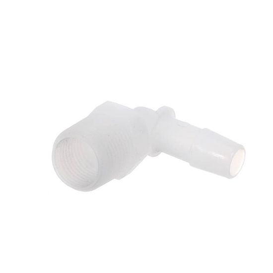 Picture of Bunn Fitting, Elbow 3/8 Npt X 3/8 Barb-kynar Part# 48348