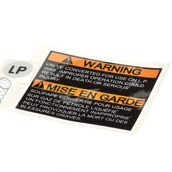 Picture of Carrier Natural To Lp Gas Valve Conversion Kit Part# EF39ZW023