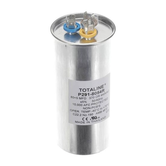 Picture of Carrier Run Cap Rnd 440V 80/5 Mfd Part# P291-8054R