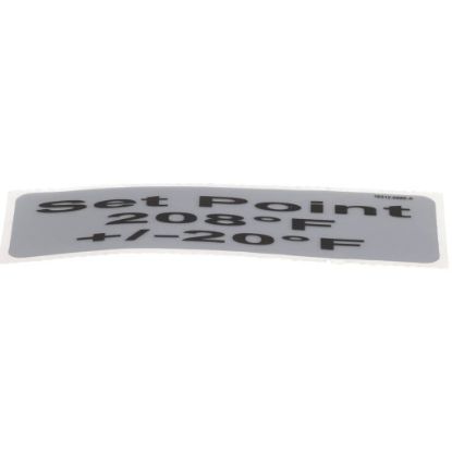 Picture of Carter-Hoffmann Decal, 208 +/-15 Deg F Part# 18312-0555