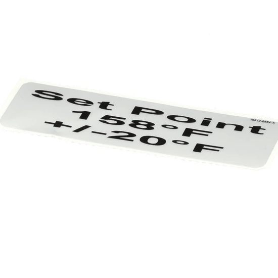 Picture of Carter-Hoffmann Decal, 158 +/-15 Deg F Part# 18312-0554