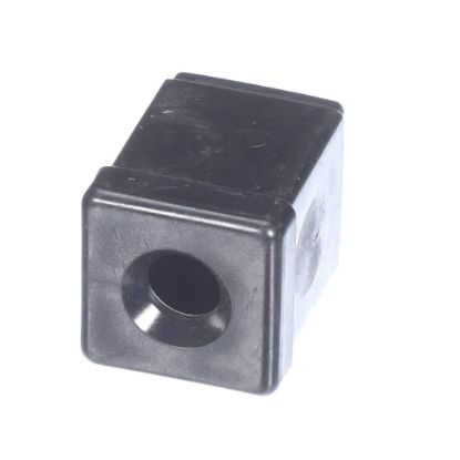 Picture of Carter-Hoffmann 1" Sq Blk End Cap W/ Hole Part# 18617-0055